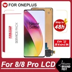 100% Оригинальный дисплей для OnePlus 8 AMOLED, ЖК-дисплей кодирующий преобразователь сенсорного экрана в сборе дюйма для OnePlus 8 Pro