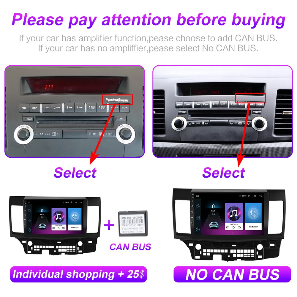 Автомагнитола 2 Din 4G Android мультимедийный видеоплеер для Mitsubishi lancer 2007 2008 2009 2010 2012 GPS