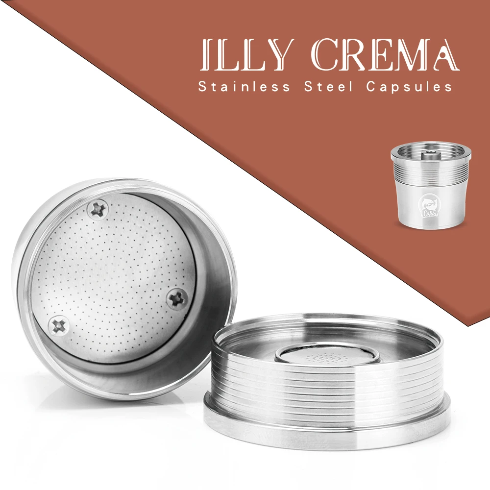 Многоразовый фильтр ICafilas для кофе машины illy Cafe капсула чашка Dripper металлическая