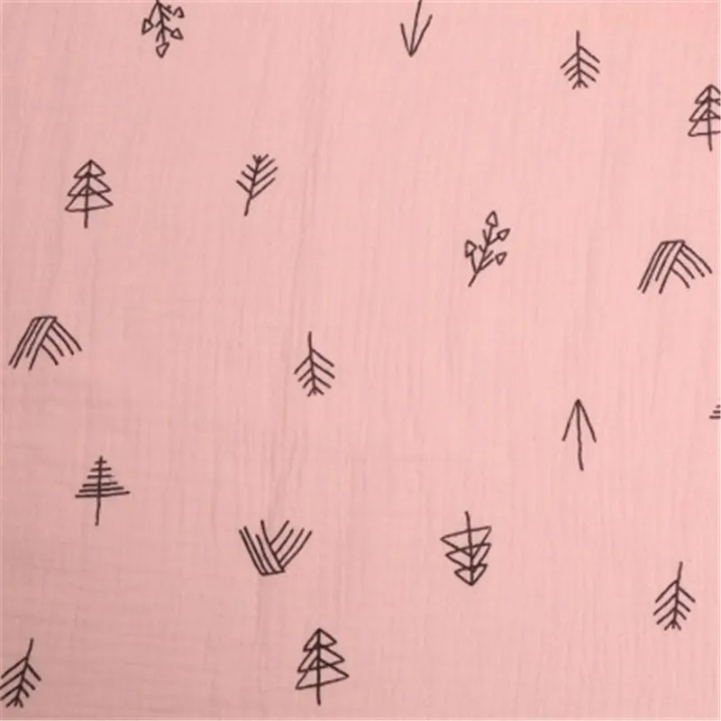 Хлопковый двухслойный креп завод хлопковая ткань с принтом домашний сервис Шарф