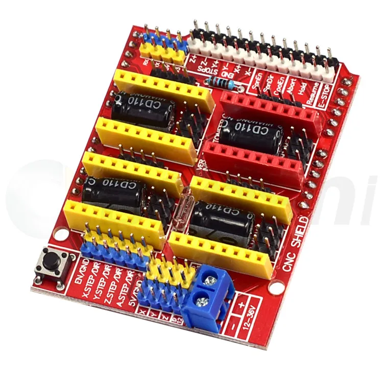 Плата расширения cnc shield V3 UNO R3 GRBL 1 monitor A4988 драйвер шагового двигателя с ЧПУ для