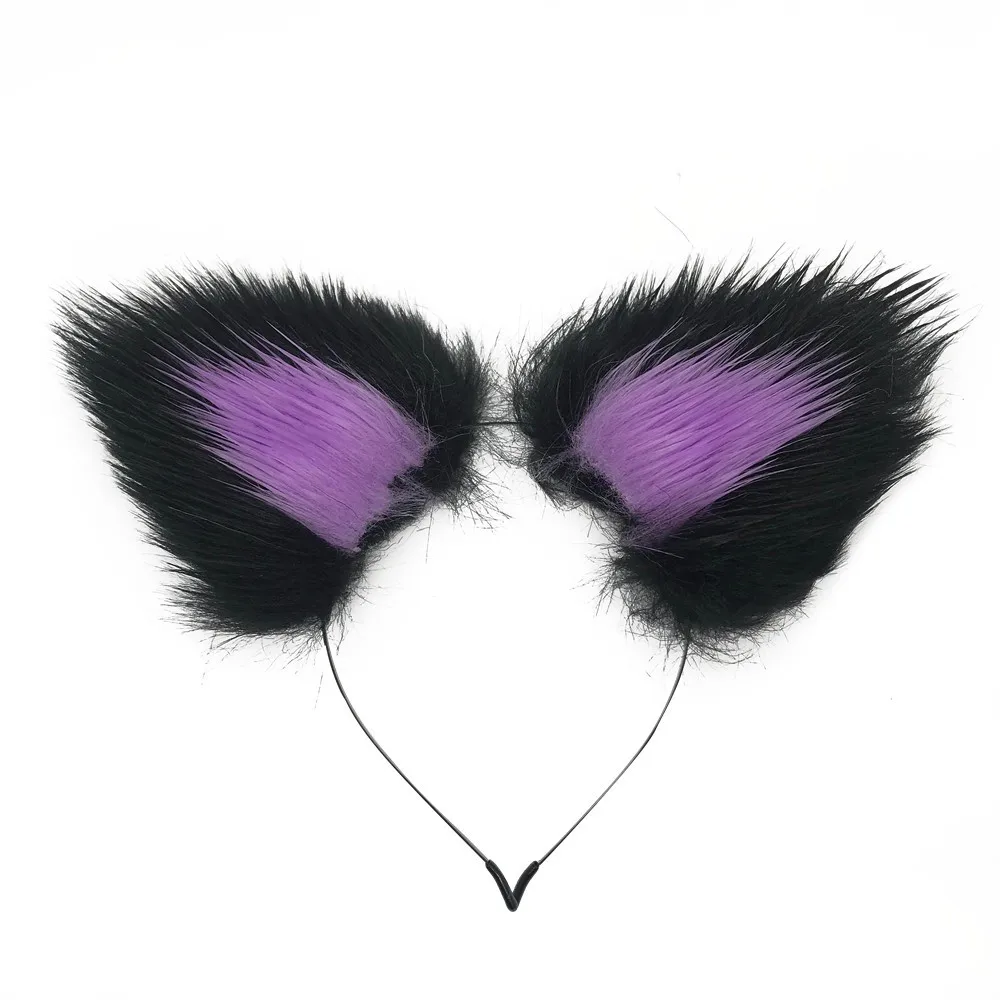 Двухцветные шпильки для волос с ушками кролика обручи сексуальное нижнее белье