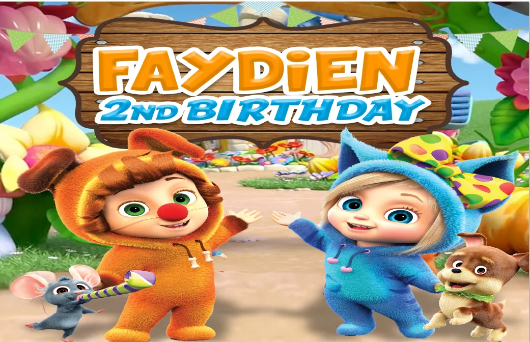 7x5FT персонализированные с днем рождения конфетти вечерние собака нижнее белье в