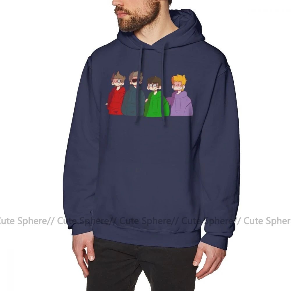 Eddsworld Толстовка Eddsworld толстовки хлопок свободный пуловер Толстовка Красная Зимняя Повседневная Большая длинная мужская Толстовка - Цвет: Navy Blue