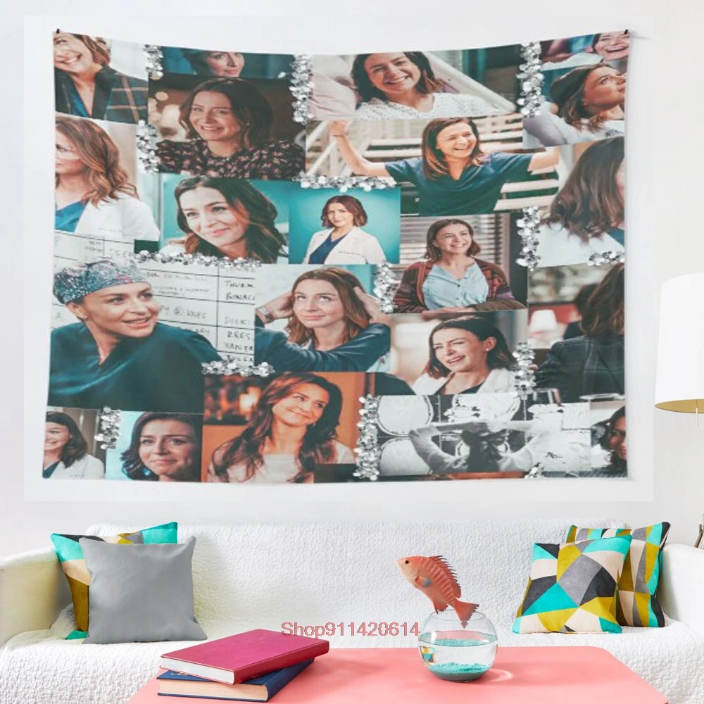 

amelia shepherd collage tapestry Coverlet Curtain Blanket Bedding Sheet Towel Throw Window Curtain Tapestries