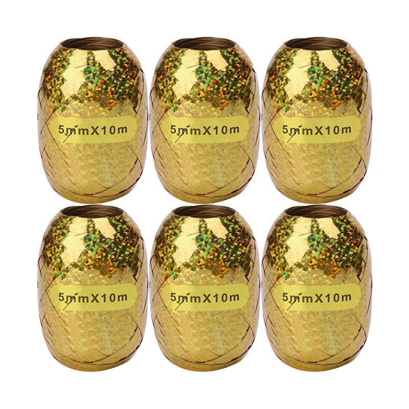 6PCS Gold Ribbon 5 шт. 12 дюймов многоцветный воздушный шар "Конфетти" фольгированный шар Свадебная вечеринка украшение утолщение груша шары украшения на день рождения - Цвет: 6PCS Gold Ribbon