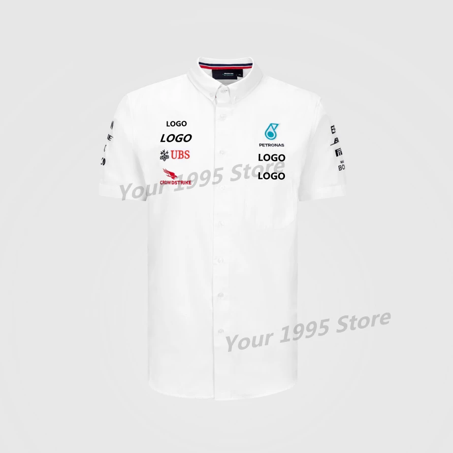 

2021F1 official website hot-selling champion team button shirt motorcycle riding breathable quick-drying summer new F1 shirt