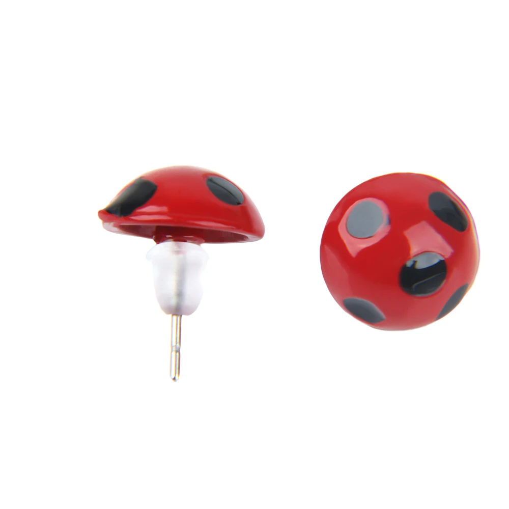 Милая Божья коровка серьги гвоздики &quotБожья коробка&quot модные креативный