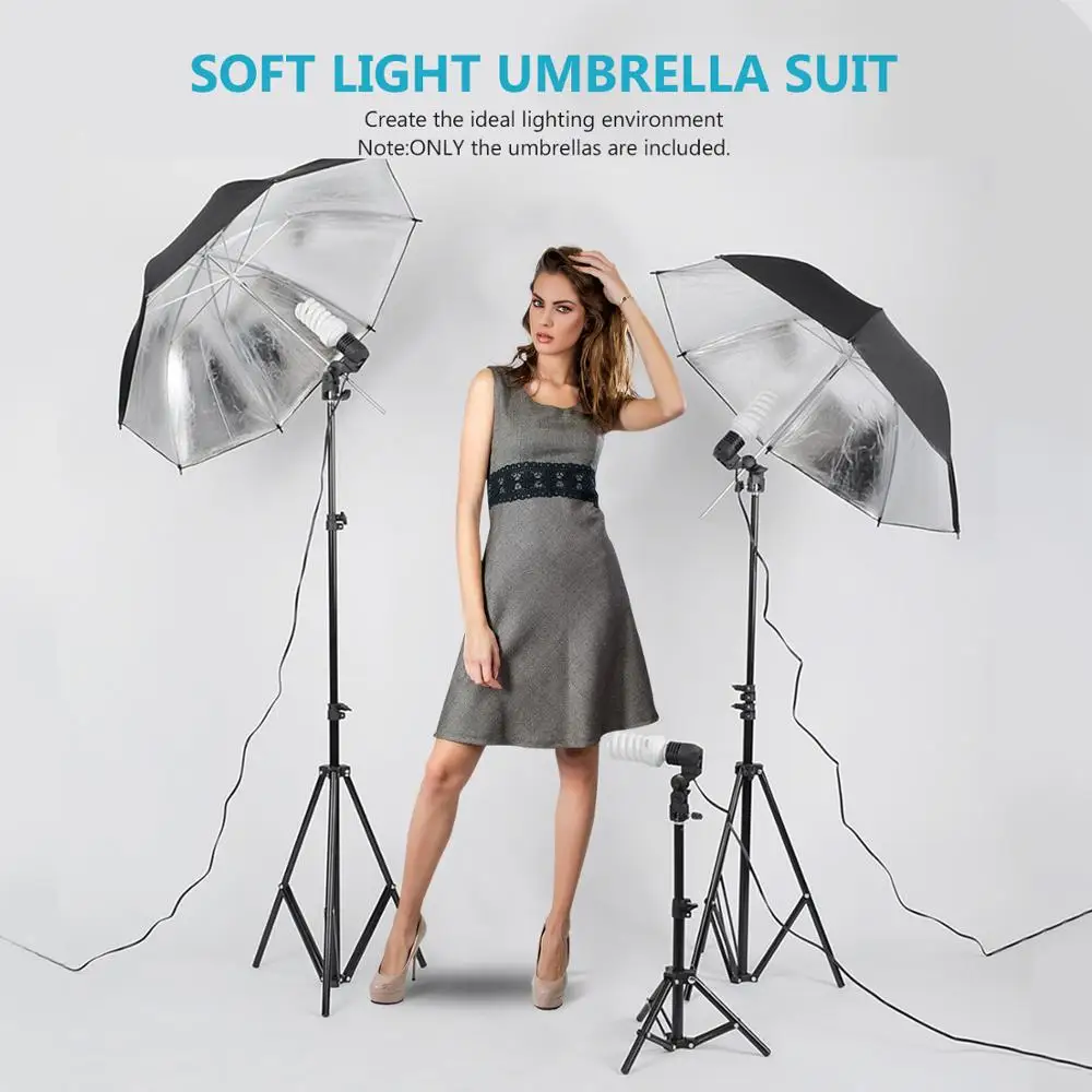 2 шт. светоотражающие зонты для фотостудии 33/84 см|translucent umbrella|white translucentumbrella translucent |