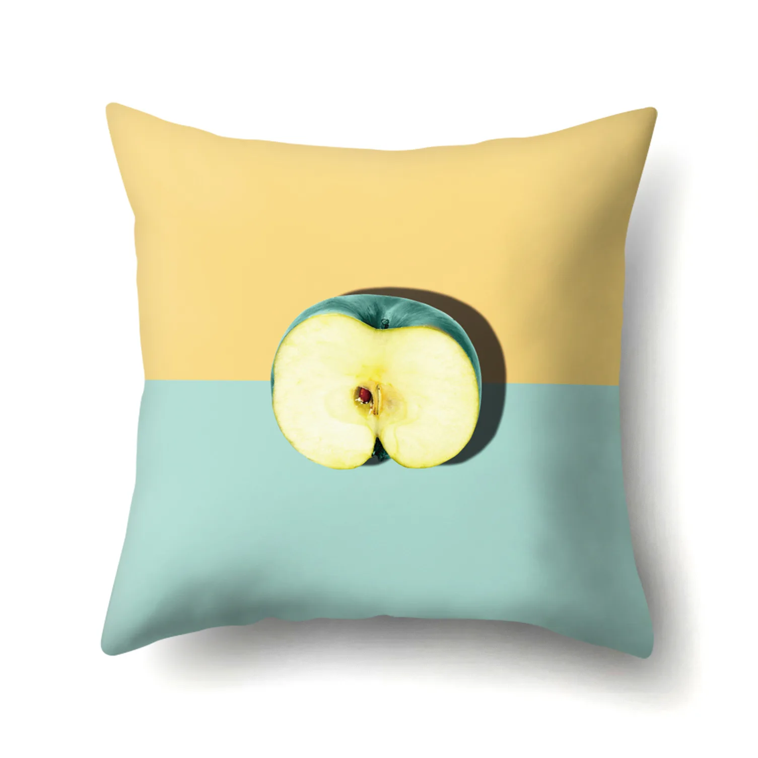 Креативный чехол для подушки с фруктами арбуз клубника киви лимон декоративная