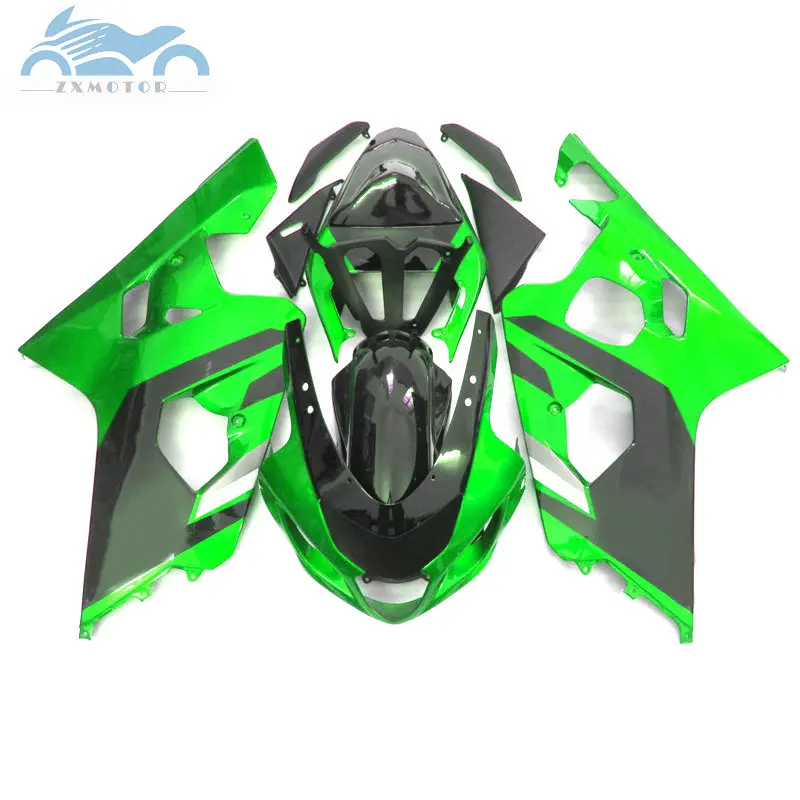 Бесплатные пользовательские комплект обтекателей для SUZUKI K4 GSXR600 750 Мотоцикл Спортивные Обтекатели 04 05 GSXR750 GSX R600 цвет синий, черный; Большие размеры 34–43 запасные части корпуса