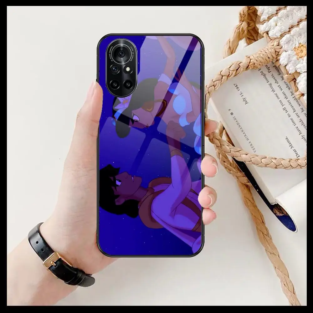 

Aladdin lamp Clear Phone Case For Huawei Honor 20 10 9 8A 7 5T X Pro Lite 5G Black Etui Coque Hoesjes Comic Fash