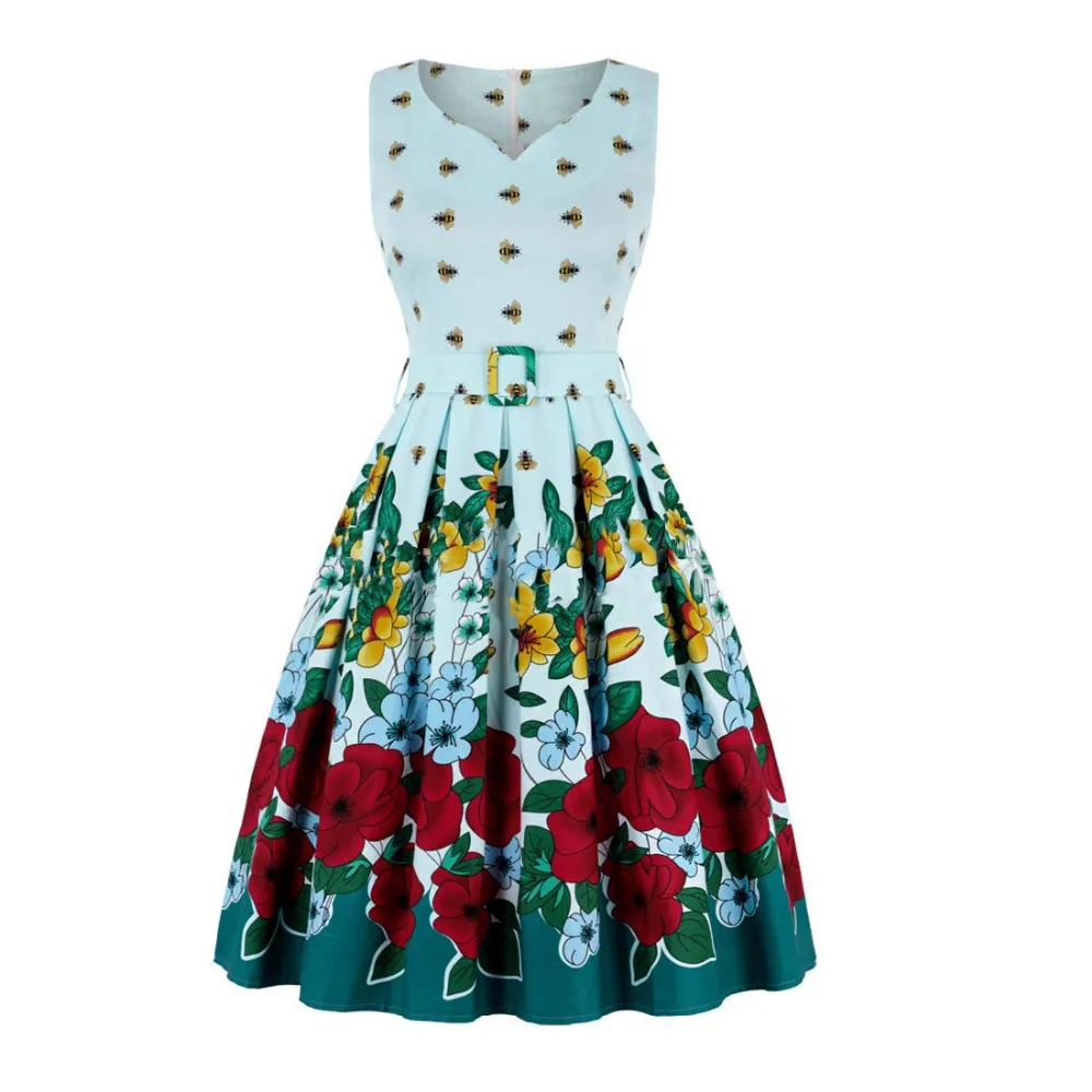 Женское винтажное платье в стиле рокабилли 50 х годов вечерние V образным вырезом