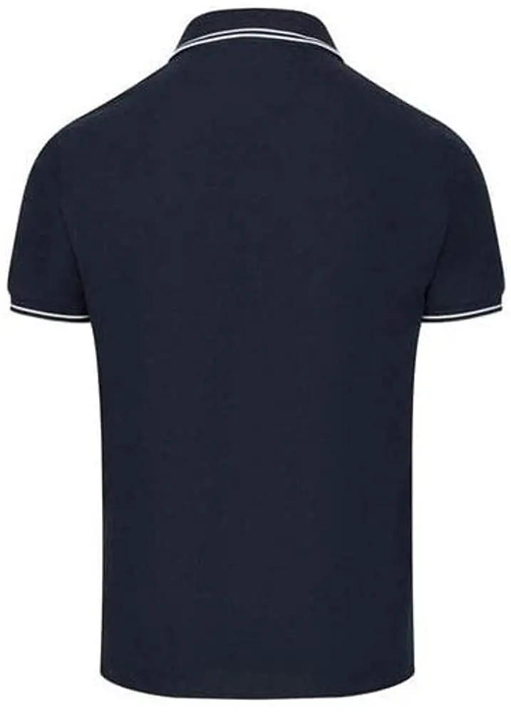 

Island Cotton Stone Navy Polo t Shirt