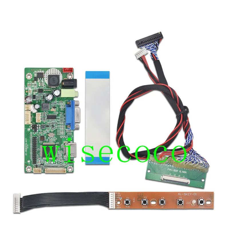 12," дюймовый 1920*720 ips HSD123KPW1-A30 lcd емкостной сенсорный VGA HDMI драйвер плата контроллера для автомобильного дисплея - Цвет: control board set