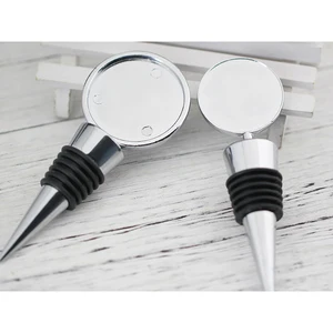 5 шт. пустая металлическая пробка для винных бутылок сделай сам, круглый хрустальный купол, аксессуары для кабошона, многоразовая пробка для шампанского, инструмент для винного бара