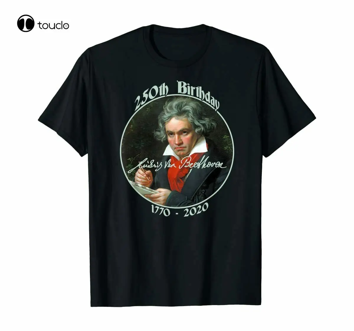 

Ludwig Van Beethoven 250Th Birthday T-Shirt Black S-3Xl