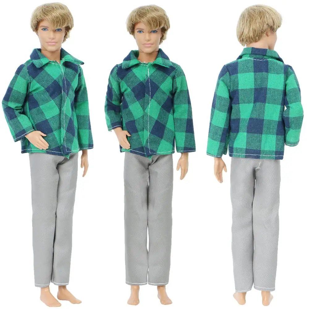 Модная мужская одежда повседневная зеленая клетчатая рубашка с длинным рукавом