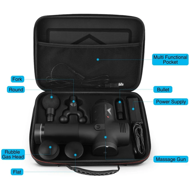 Organize Protective Case for Hyperice Hypervolt Plus Portable Storage Bag Shockproof Dustproof Travel Bussiness |