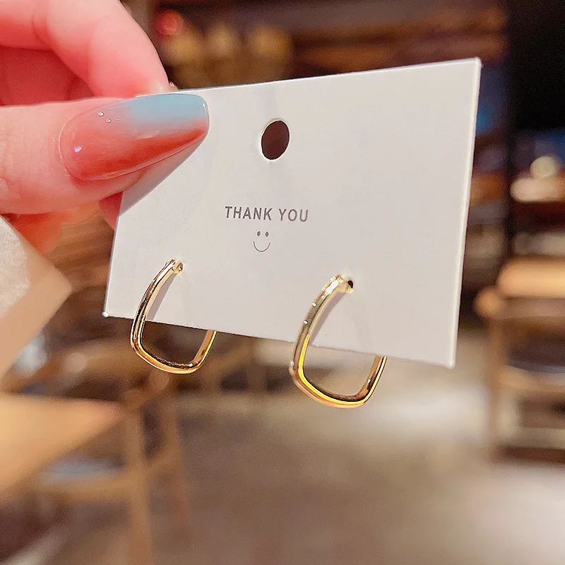 

Wholesale Sterling Silvers Pin New Square Earrings Women's Geometric Ear Studs Drop Jewelry Gift