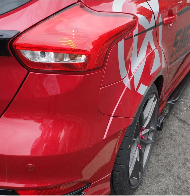 Подходит для Ford Focus, обвес, крыло, хэтчбек ST 2012 13 14 15 16 17 18 лет, Воздухозаборники, вентиляционная крышка, широкий корпус, аксессуары