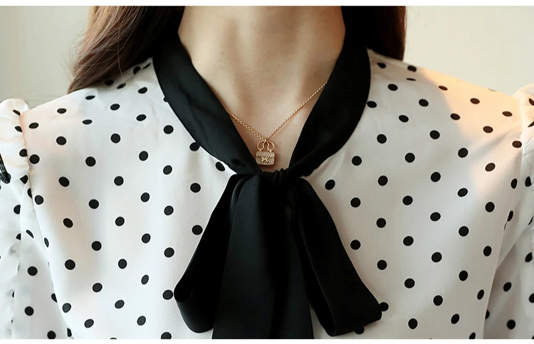 Модные женские топы и блузки Красная Шифоновая Блузка рубашка с длинным рукавом