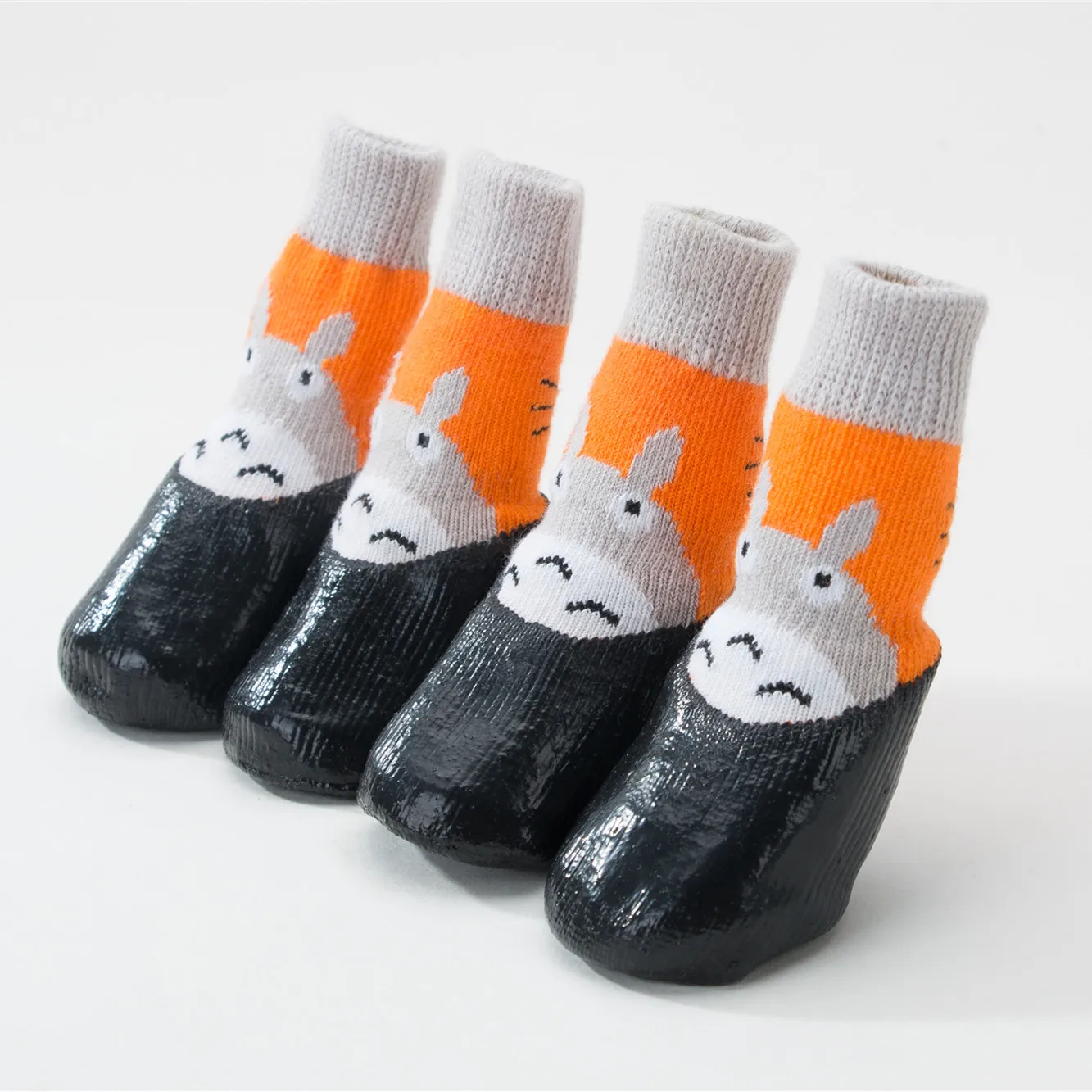 Hipidog 4 шт./компл. собака обувь из материала на основе хлопка открытом воздухе