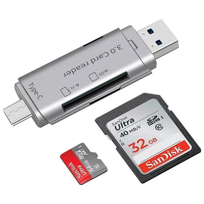 

USB 3.0 Type C SD TF микро кардридер OTG адаптер для ПК ноутбука