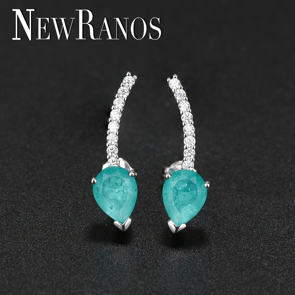 Серьги Newranos из сплава камня серьги в виде капли воды с фианитом модные ювелирные