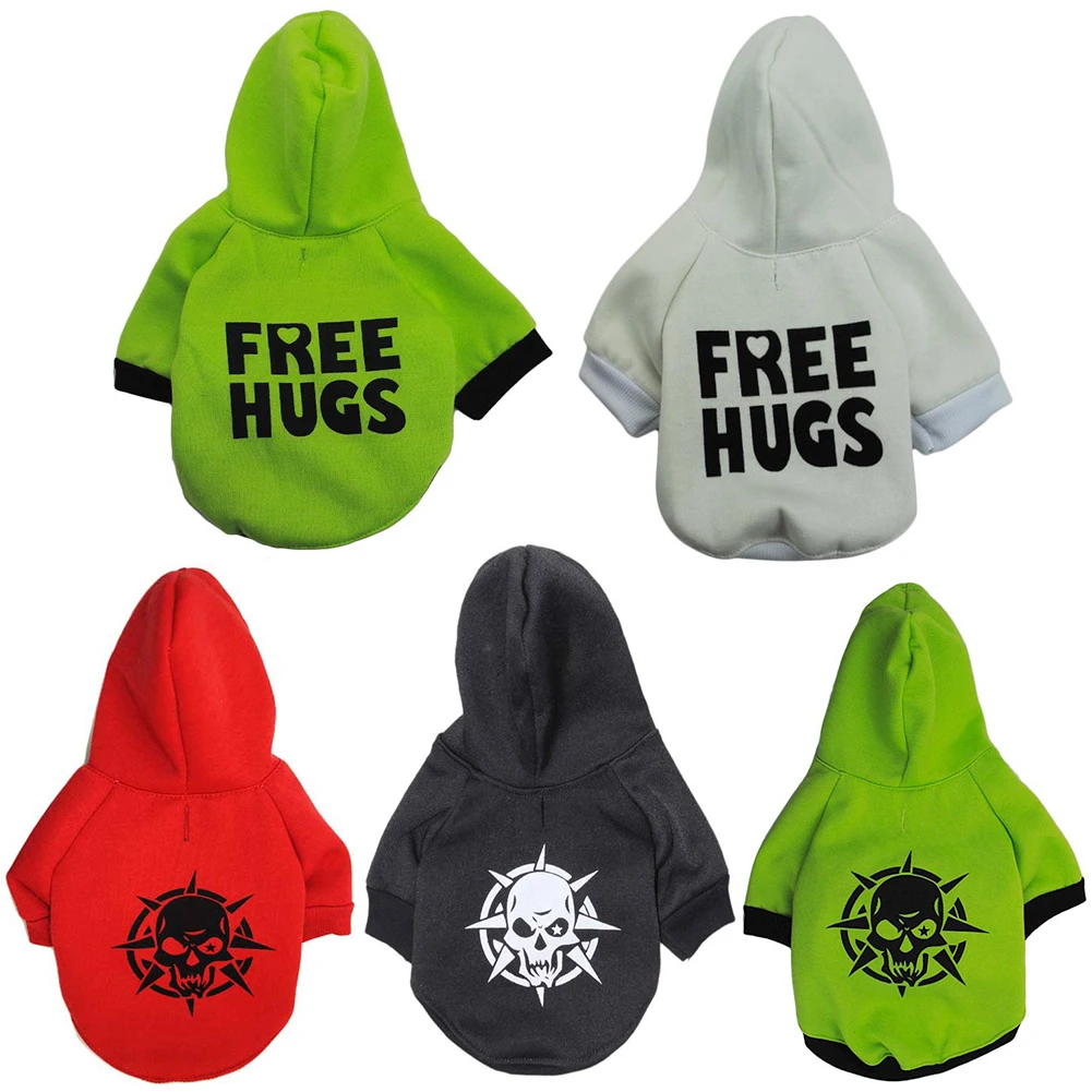 

Cheap Warm Winter Puppy Clothes New Cute Skull Print Sweater Hoodie Coat Jacket Chihuahua Hiromi Bichon Pet Clothes