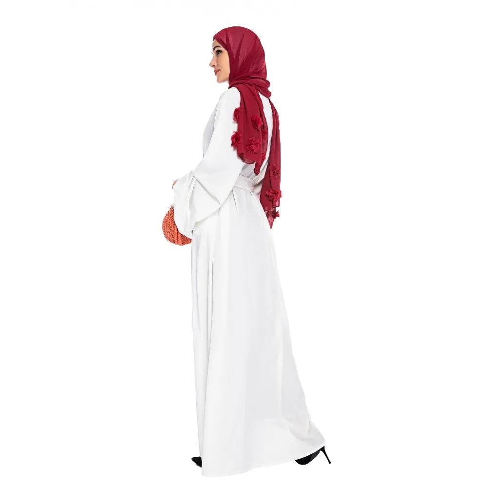 Элегантное мусульманское Открытое платье abaya Макси кардиган кимоно для вечеринок длинные халаты Jubah Ближний Восток Eid Рамадан Арабский исламский