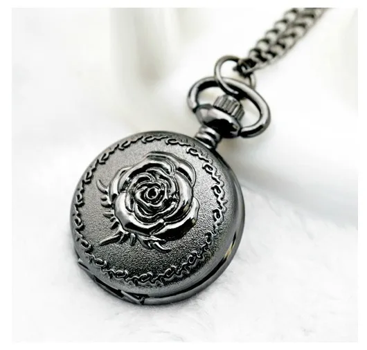 Новые модные карманные часы маленького размера с черной короной для мужчин и