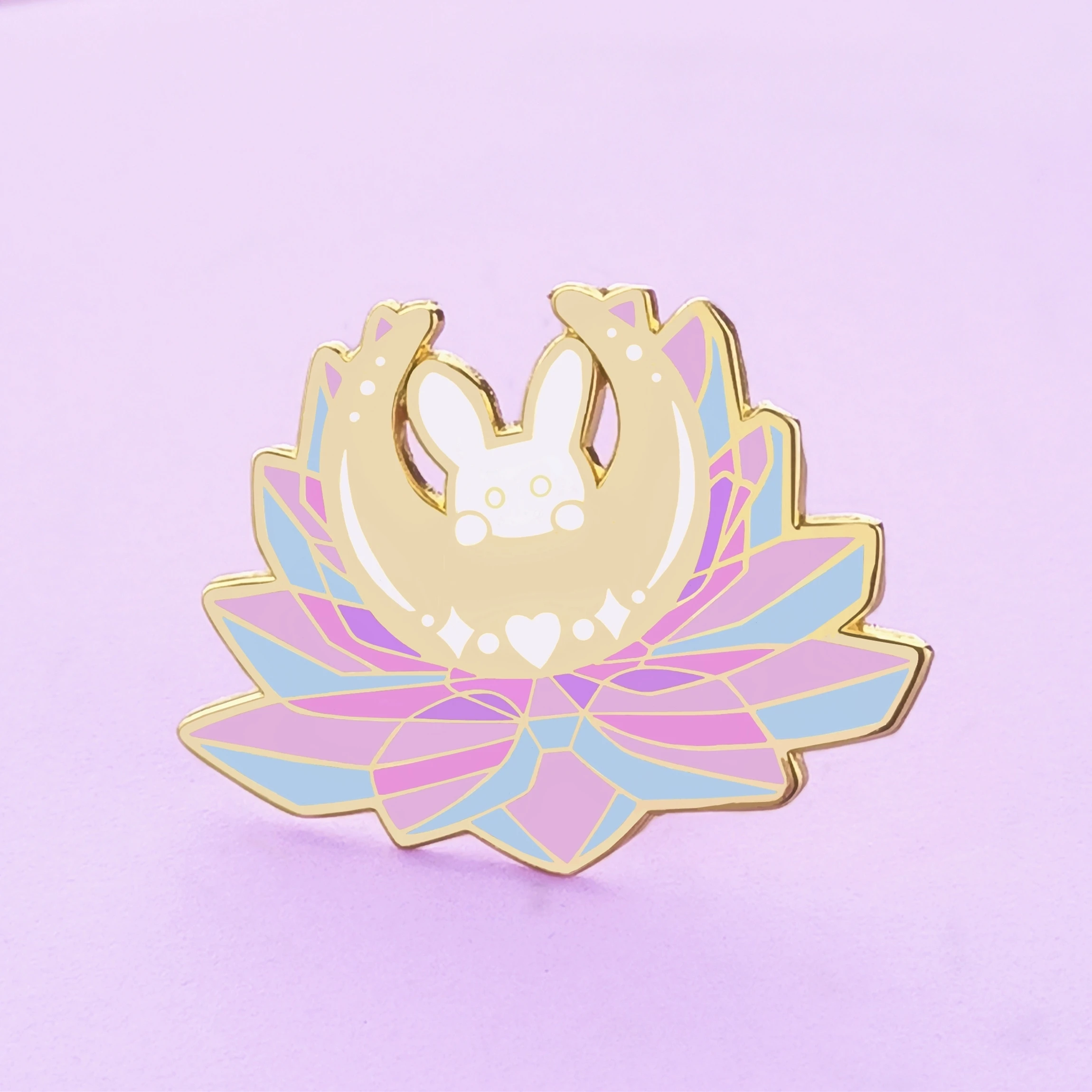 

Sailor Moon lotus Rabbit Hard Enamel Pin Cute Cartoon Flower Brooch Anime Movie Fans Unique Jewelry Gift