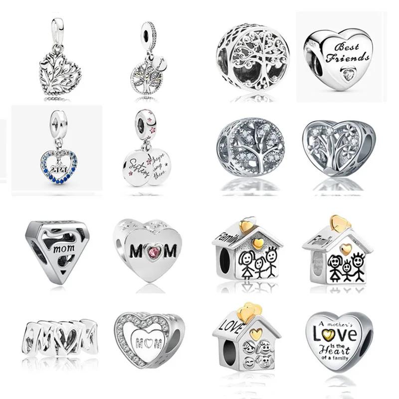 4 шт./лот оптовая продажа семейная серия дом любовь дерево сделай сам бисер