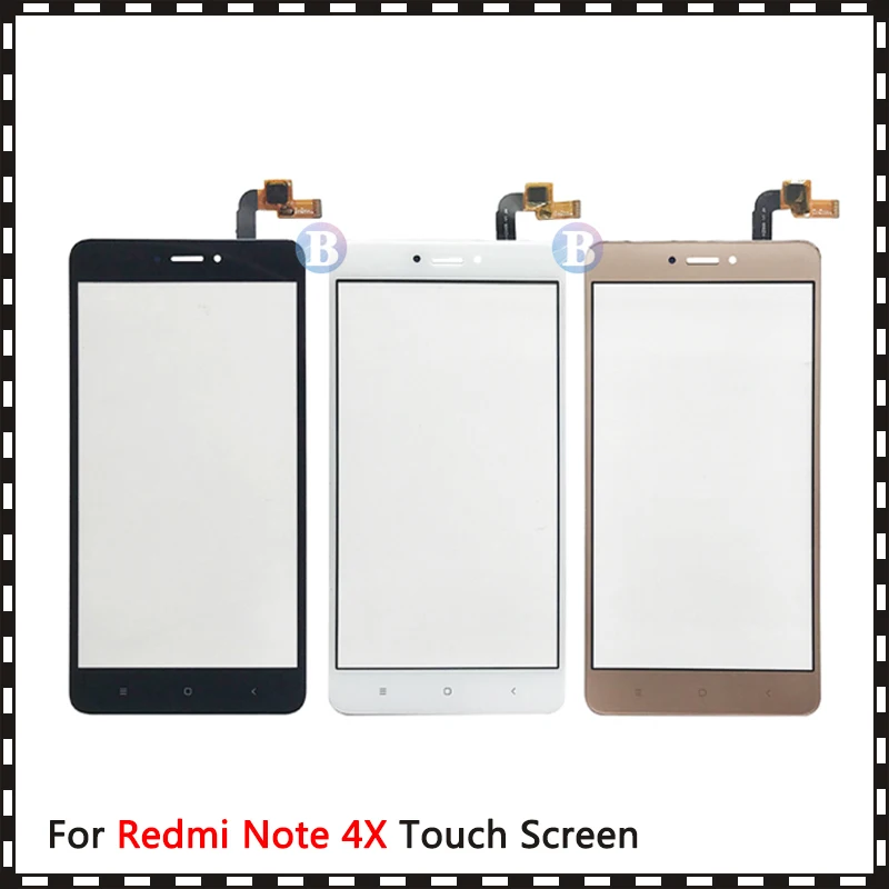 10 шт./лот для Xiaomi Redmi Note 1 2 3 / 4 4X сенсорный экран дигитайзер Датчик внешняя Передняя