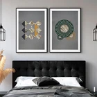 Современный минималистичный абстрактный креативный геометрический рисунок на холсте постер скандинавский настенный художественный Рисунок для декора гостиной
