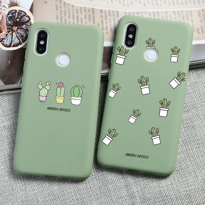 Чехол с изображением кактуса карамельного цвета для Xiaomi Redmi MI Note 9 8T 8 9T 7 6 10X5 K30 K20 9A