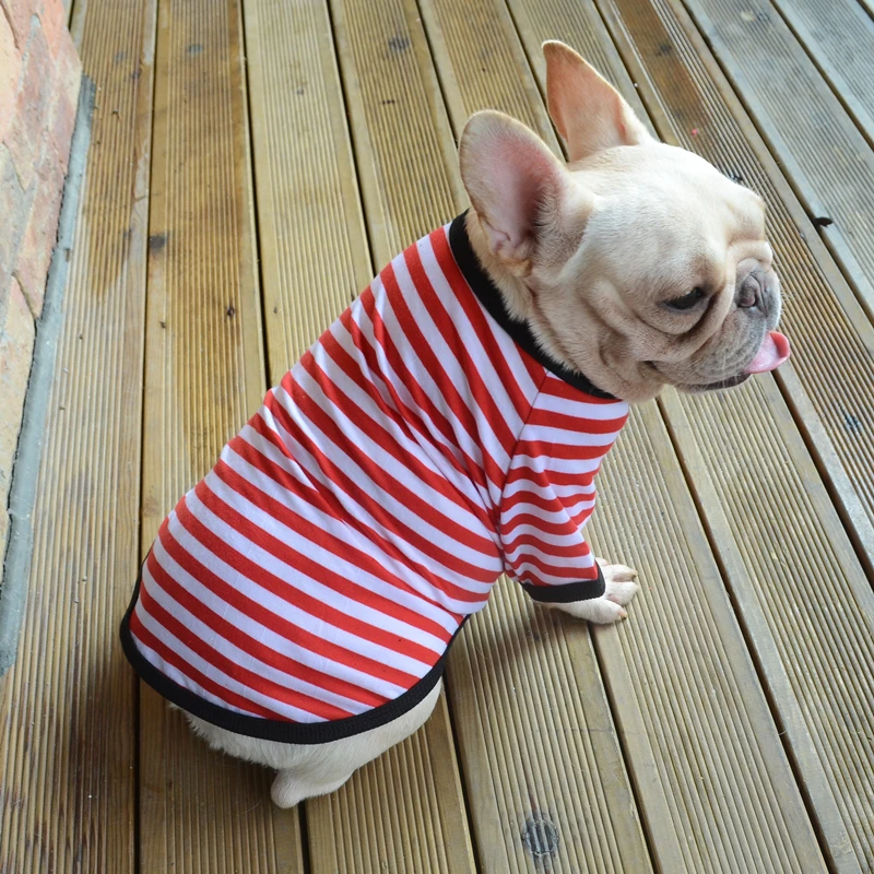 

Dog T-shirt French Bulldog Clothes Pug Clothing Cat Chihuahua Yorkie Clothes Poodle Pomeranian Schnauzer Pet Costume Tee Shirt