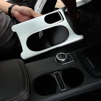 abs car styling for mercedes a class gla cla c117 w117 w176 x156 2012 2019 central control cup panel frame car accessories