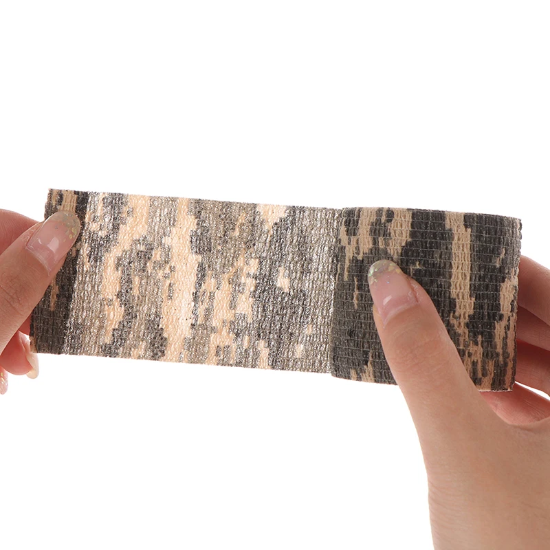Multi-functional Camo Tape Non-woven Self-adhesive Camouflage Hunting Paintball Airsoft Rifle Waterproof Non-Slip Stealth | Спорт и