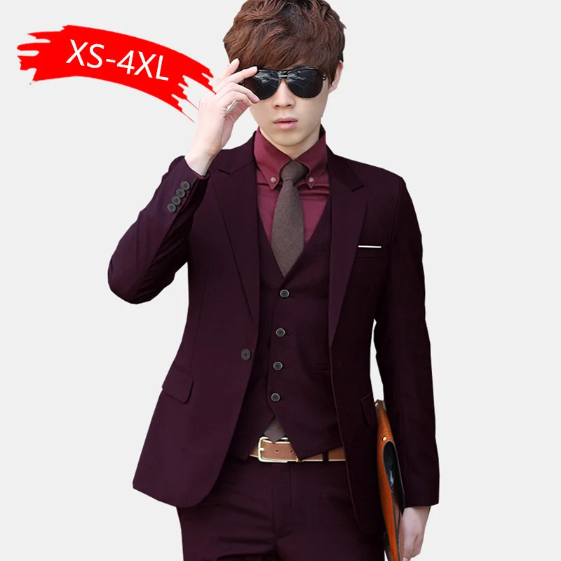 Роскошные мужские свадебные 2 шт. костюм для мальчиков блейзеры зауженный мужчин