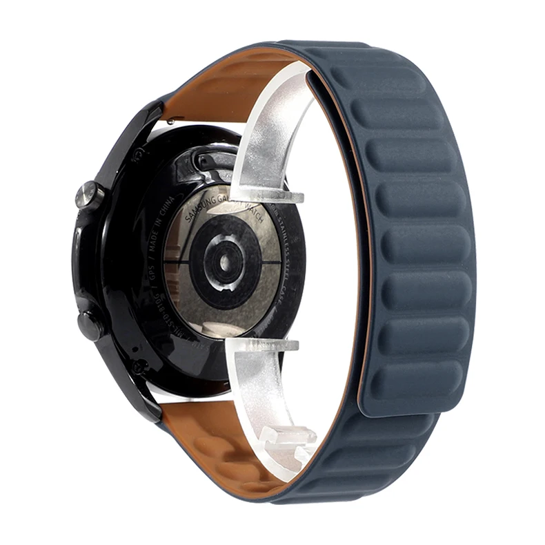 20mm 22mm Silicone loop strap watchband For huawei watch gt 2 42mm Magnetic loop For samsung galaxy active2 Bracelet Replacement