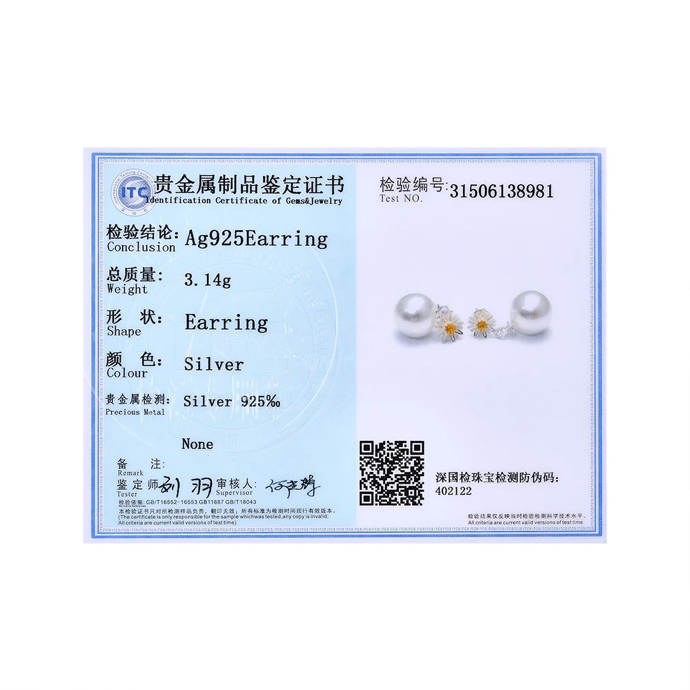 

ZEMIOR 925 Sterling Silver Little Daisy Drop Earrings For Women Elegant Pearl Earrings Famale Engagement Party Trendy Jewelry