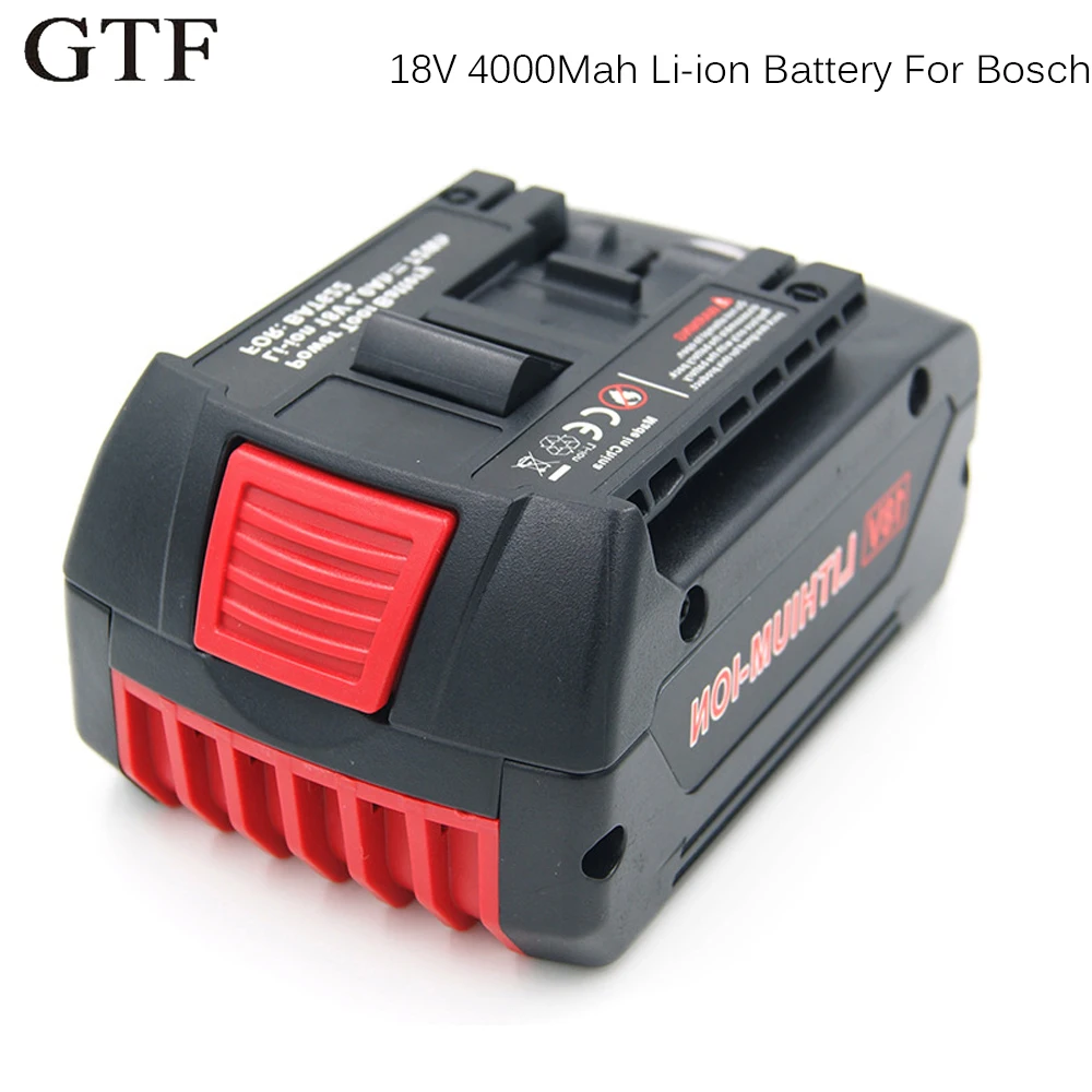 

rechargeable drilling machine battery, 18v, 4000 ah, replacement for bosch 18v, bat609, bat618, bat619g, bat619, backup battery