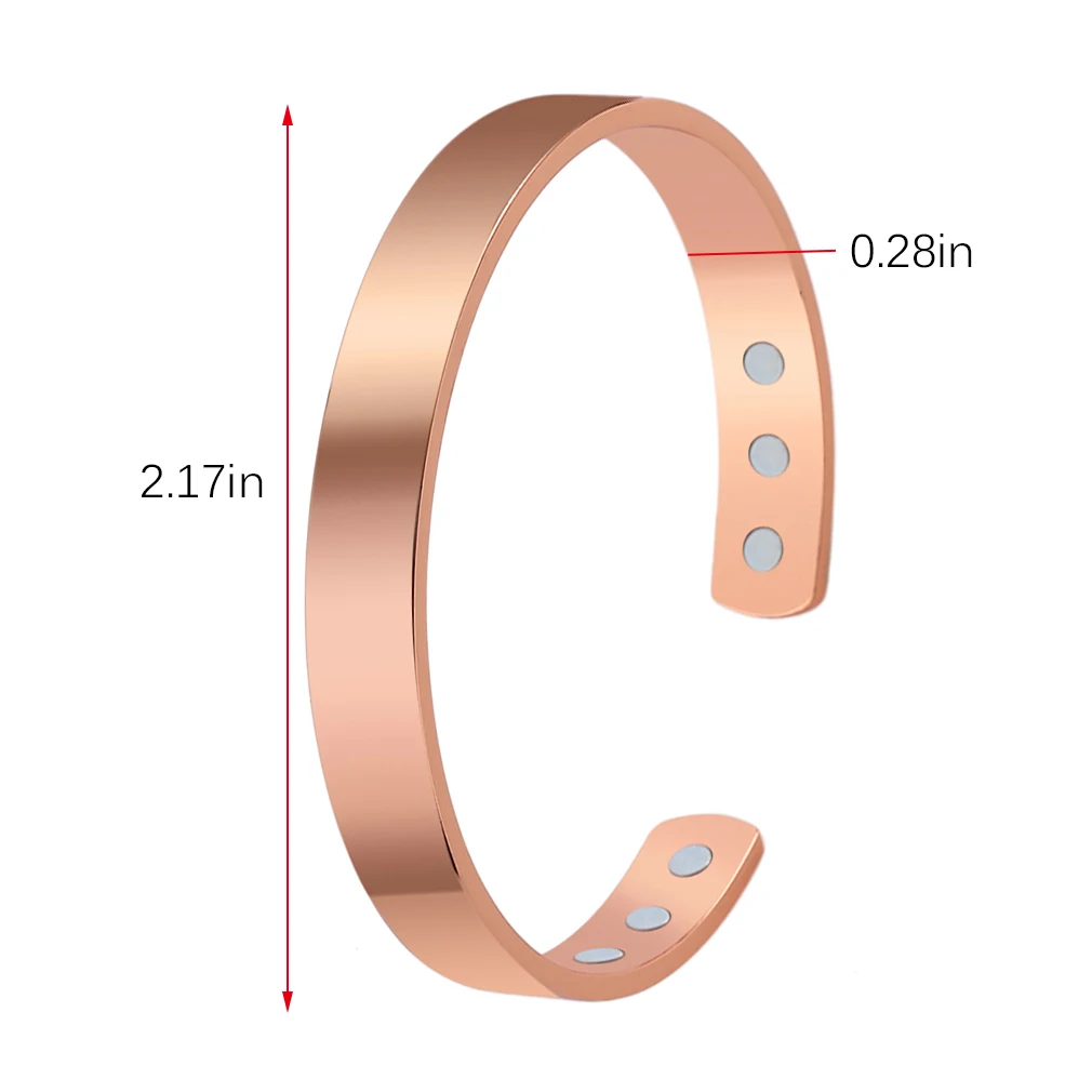

Fashionable Unisex Magnetic Bracelet Pure Copper Energy Magnetic Healthy Care Bracelets Bangle Healthy Jewelry