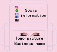 100500 pcs customize paper eyelashes box with logo wholesale mink lashes box squarerectangle box holographic effect