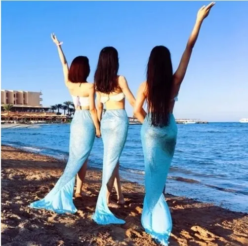 Мальдивские острова Бали праздничные длинные юбки одеяло хвост русалки разрез