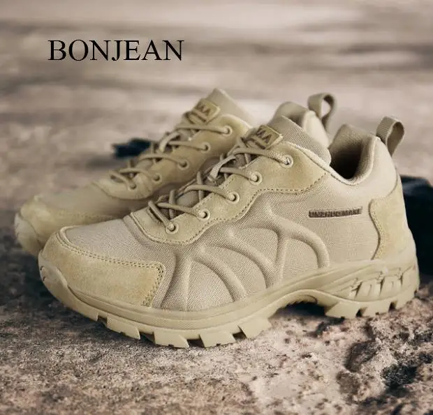 Bonjean/мужские ботинки нескользящая кожаная обувь мужские популярные удобные