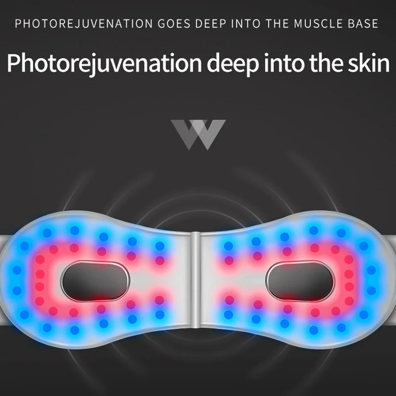 

Facial V-Line Lifting Red Blue LED Photon Light Therapy EMS Massage Face Care Slimming Machine Reduce Double Chin