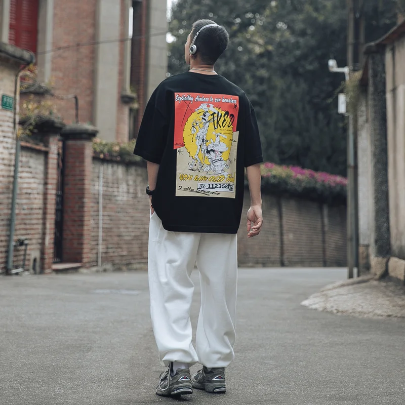 

ZAZOMDE Hip Hop Style Half Sleeved T Shirt Big Shirts Men Clothing Summer Men Fashion 2021 Oversized Tees Clothes Young Tshirt